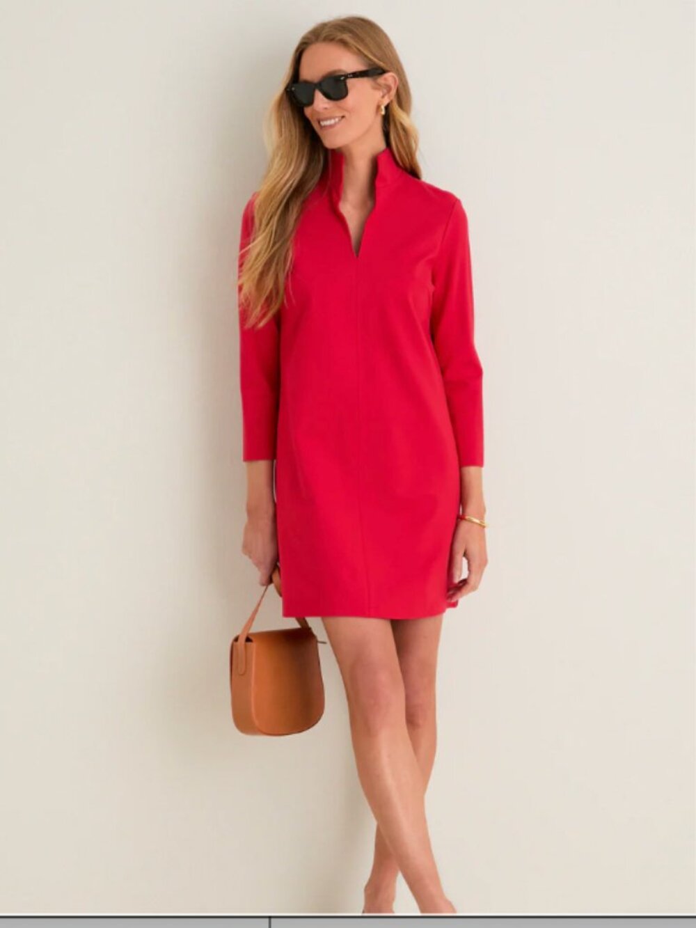 Tuckernuck Red Ponte Clifton Dress